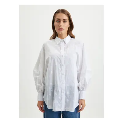 White Women's patterned shirt KARL LAGERFELD - Women