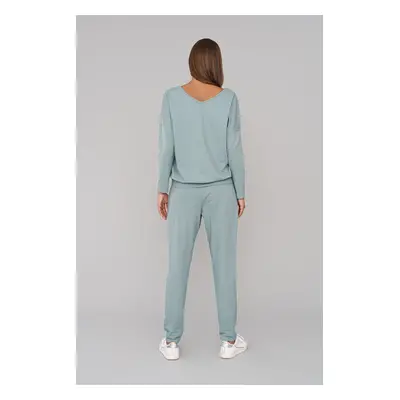 Karina Women's Long Sleeve Tracksuit, Long Pants - Mint