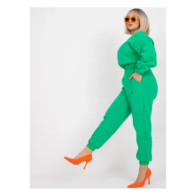 Green tracksuit larger size with Maleah trousers