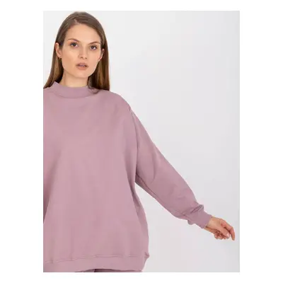 Basic oversize dusty pink sweatshirt