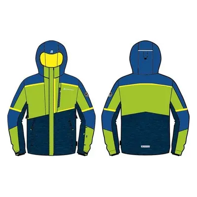 Kids ski jacket with membrane ALPINE PRO MELEFO lime green