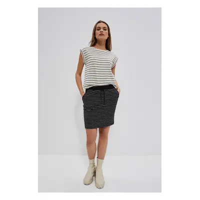 Cotton striped skirt