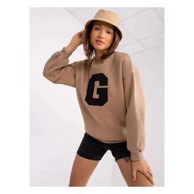 Dark Beige Women's Oversize Sweatshirt by Severine