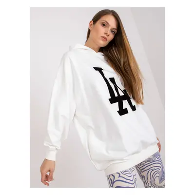 White hoodie with long sleeves