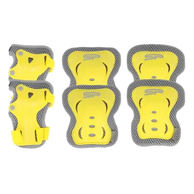 Spokey SHIELD II - 3-dielna set of children's protectors, yellow