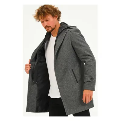 PLT8401 DEWBERRY MEN'S COAT-DARK GREY