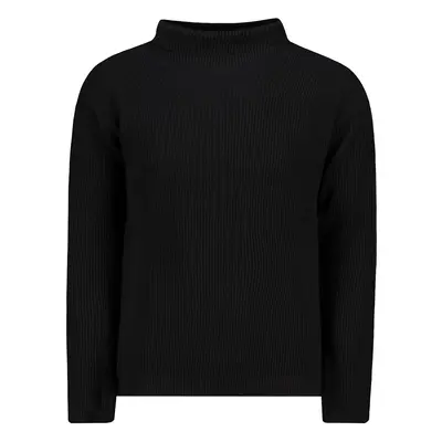 Trendyol Black Oversize Wide Fit Turtleneck Basic Sweater