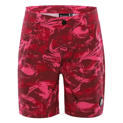 Kids quick-drying shorts ALPINE PRO LOMBO neon knockout pink