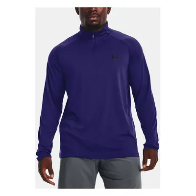 Men's T-Shirt Under Armour UA Tech 2.0 1/2 Zip-BLU