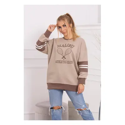 Malibu Insulated Sweatshirt Dark Beige + Mocca