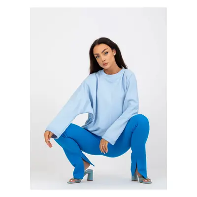 RUE PARIS light blue oversized sweatshirt