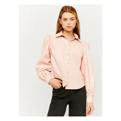 Pink faux leather shirt TALLY WEiJL