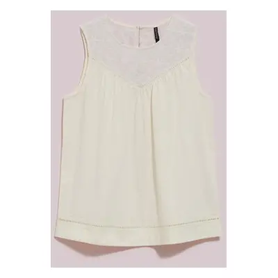 LADIES TOP L-TS-4080 OFF WHITE