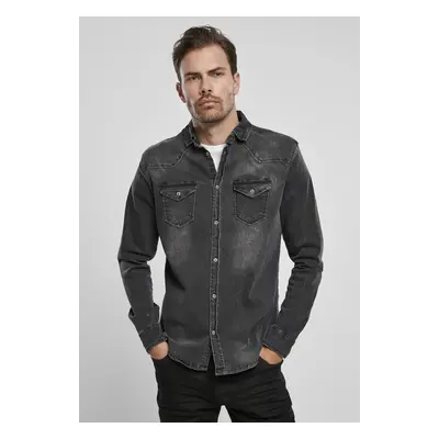 Riley Denim Shirt Black