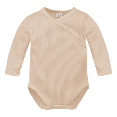 Pinokio Kids's Lovely Day Beige Wrapped Bodysuit LS