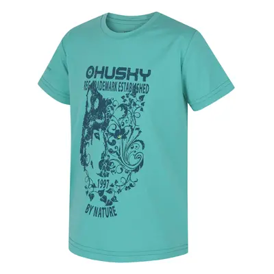 Children's functional T-shirt HUSKY Tash K turquoise