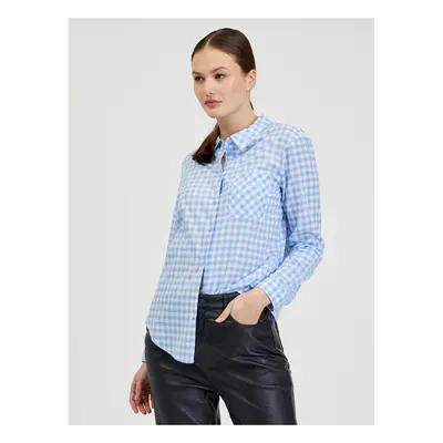 Light blue ladies plaid shirt ORSAY - Women