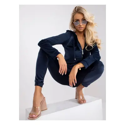 Női melegítő együttes Fashionhunters Navy blue