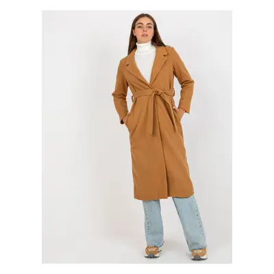 Női kabát Fashionhunters Camel Brown