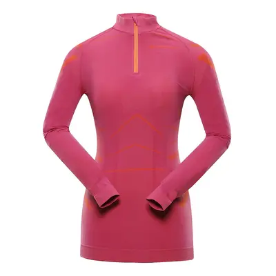 Women's functional underwear - T-shirt ALPINE PRO LUBINA fuchsia red