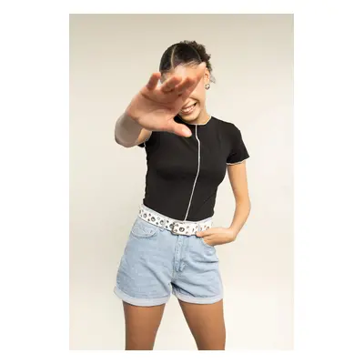 DEFACTO Coool Crop Short Sleeve T-Shirt