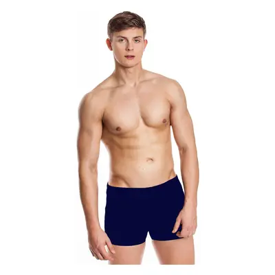 AQUA SPEED Man's Swimming Shorts Patrick Navy Blue Pattern