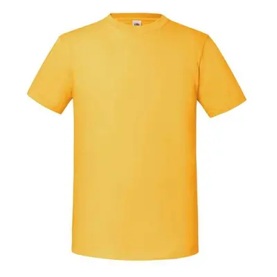 Iconic Ringspun Premium Fruit of the Loom Men's Yellow T-shirt