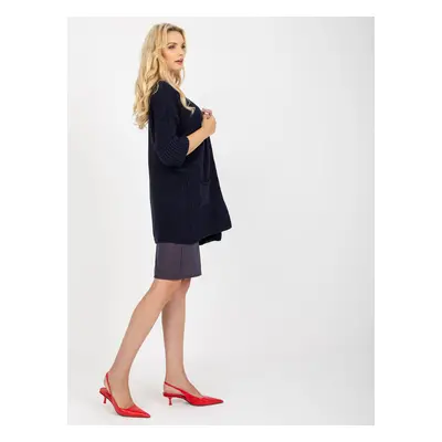 Loose navy cardigan with pockets RUE PARIS