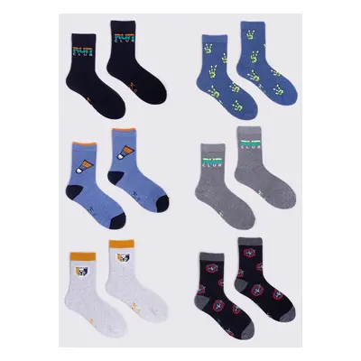 Yoclub Kids's 6Pack Children's Socks SKA-0006C-AA00-008