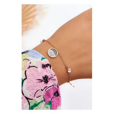 Ladies bracelet with fashion pendants gold