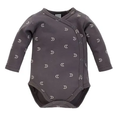 Pinokio Kids's Dreamer gombos longsleeve bodysuit grafit / minta