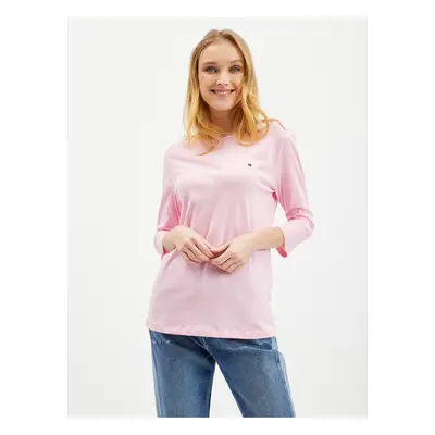 Pink Women's T-Shirt with three-quarter sleeves Tommy Hilfiger - Women
