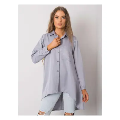 Lady's grey asymmetrical shirt