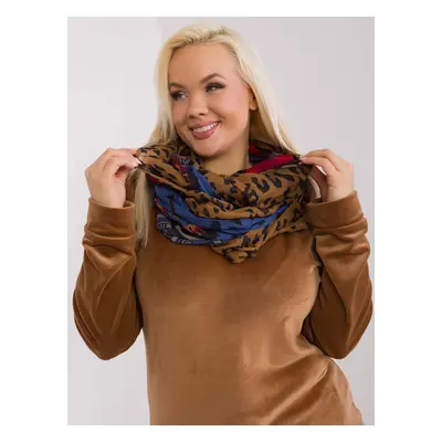 Dark blue viscose scarf for women