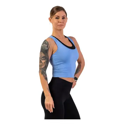 Dámské tílko Nebbia Sporty Slim-Fit Crop Tank Top light blue