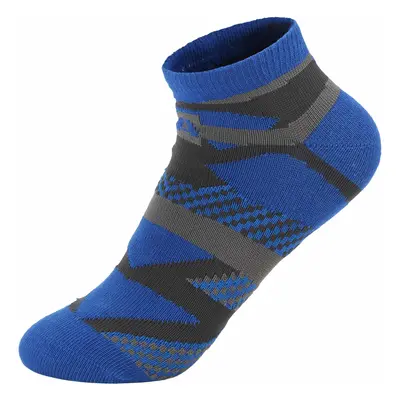 Kids low socks ALPINE PRO JERWO electric blue lemonade