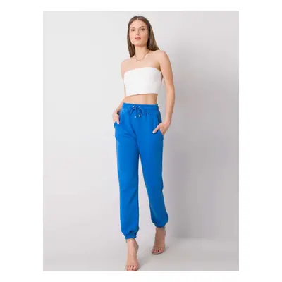 RUE PARIS Women's dark blue sweatpants