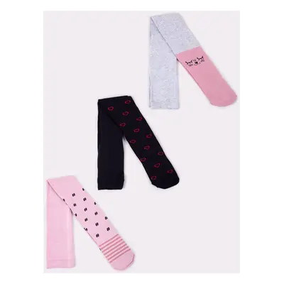 Yoclub Kids's Girls' Tights 3-Pack RAB-0003G-AA00-022