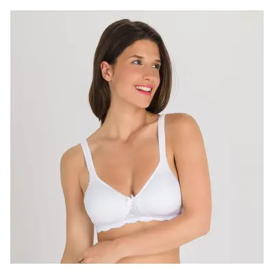 PLAYTEX FLOWER ELEGANCE SPACER SOFT CUP BRA - Women's bra without bones - white