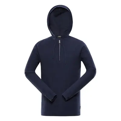 Men's hooded sweater nax NAX POLIN mood indigo