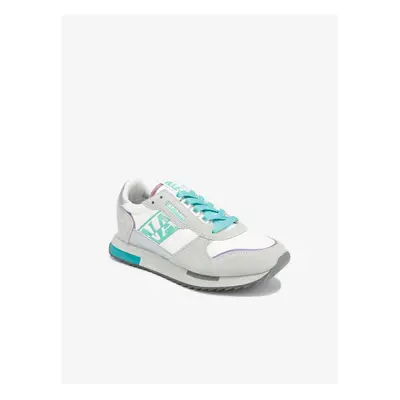 Green-gray women's sneakers with suede details Napapijri Vicky - Women