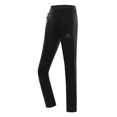 Kids quick-drying softshell pants ALPINE PRO ABARO black