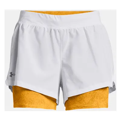 Under Armour Shorts UA Iso-Chill Run 2N1 Short-WHT - Women