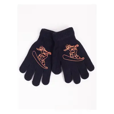 Yoclub Kids's Gloves RED-0012C-AA5A-021