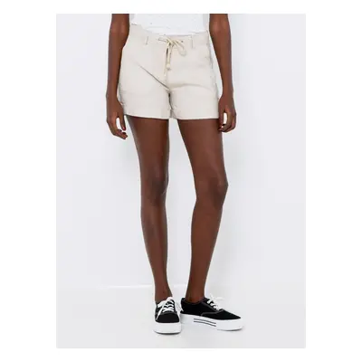 Beige Linen Shorts CAMAIEU - Women