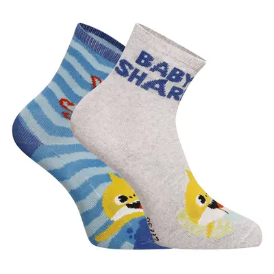 2PACK children's socks E plus Baby shark multicolored