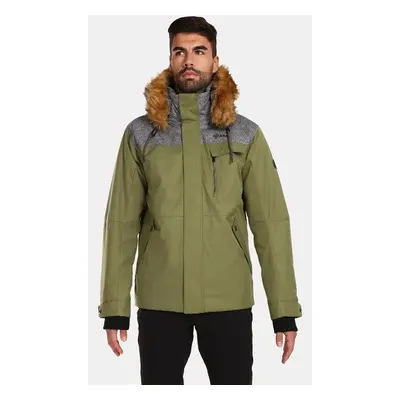 Men's winter jacket Kilpi ALPHA-M Green