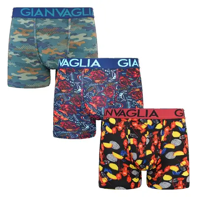 3PACK Men's Boxers Gianvaglia Multicolor