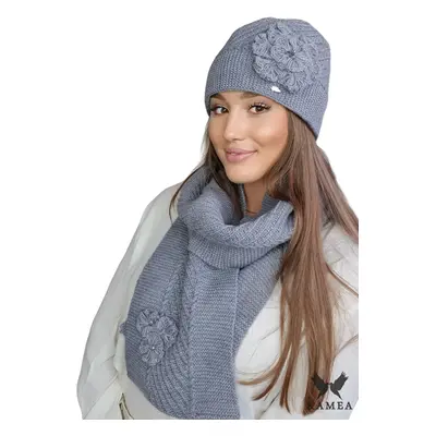 Női szett Kamea Kamea_Set_Hat&Scarf_K.22.207.06_Grey