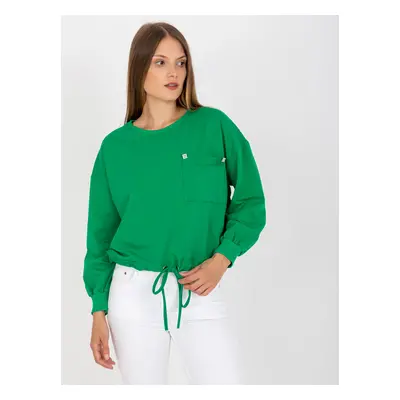 Green hoodie with pocket RUE PARIS